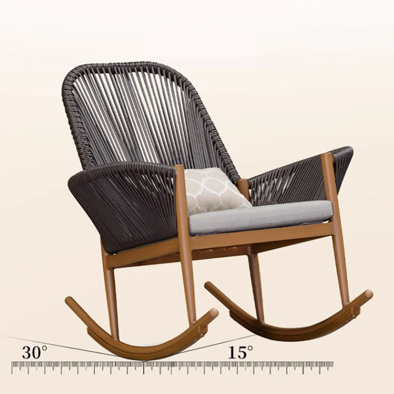 Chaise berçante élégante et stable