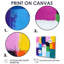 Odiel abstraite, couleur primaire, résonnant dans le chaos III - art mural abstrait-460460482-460460483-460460480