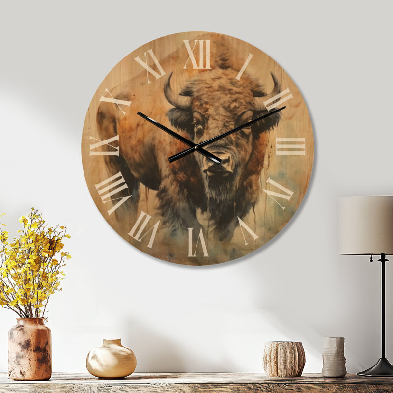 Horloge murale Buffalo Majesty, Large