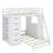 Twin-Over-Twin Bunk Bed Integrated With LED Lighting-114446973