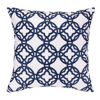 Coussin brodé pacific trellis cococozy
