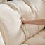 Causeuse-coussin modulaire en chenille noir crème