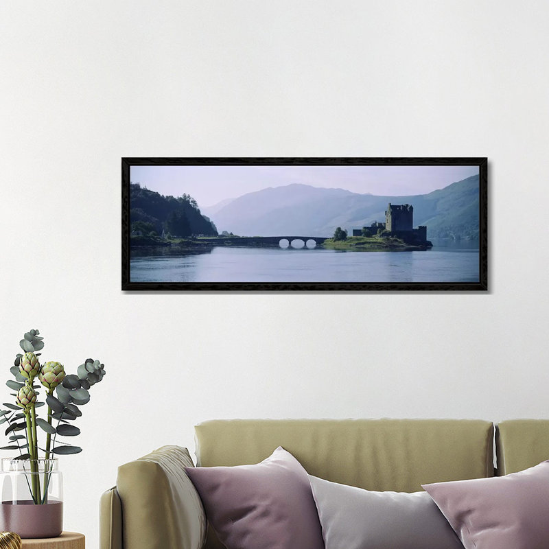 Castle At The LakesideEilean Donan Castle, Loch Duich, Highlands Region, Scotland by Panoramic Images - No Frame Panoramic Print on Canvas