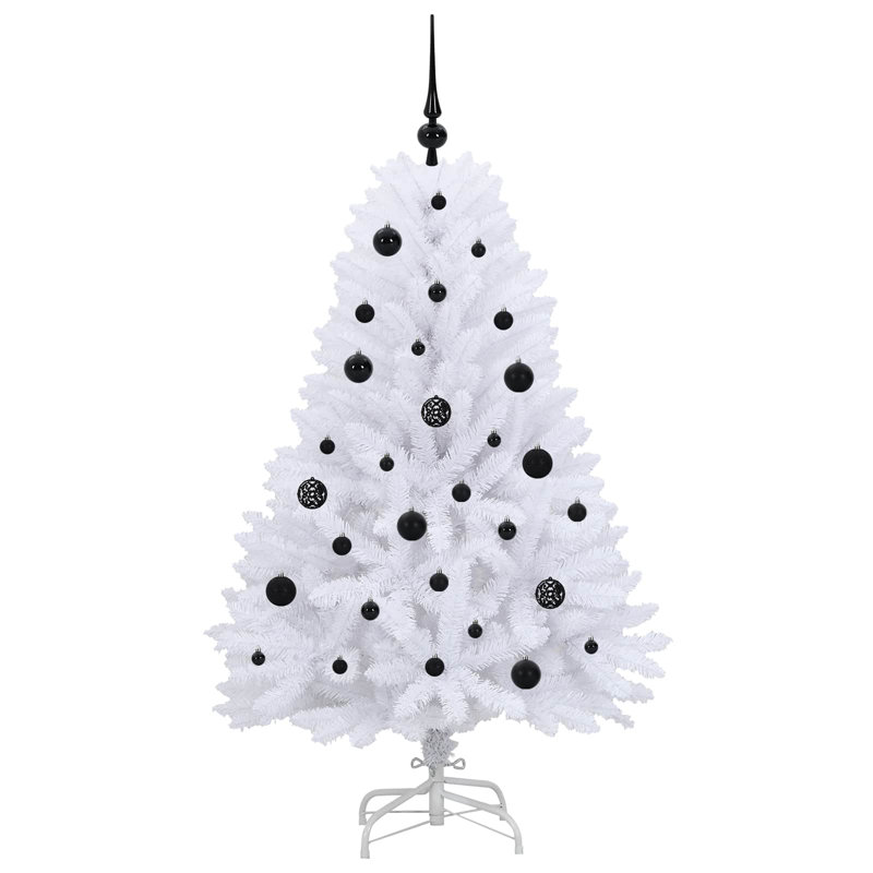 150cm H Lighted Artificial Christmas Tree, Black