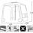 Beach Cabana  Beach Canopy Easy Set Up And Take Down  Cabana Tent With Sand Pockets  Instant Sun Shade With Side Wall