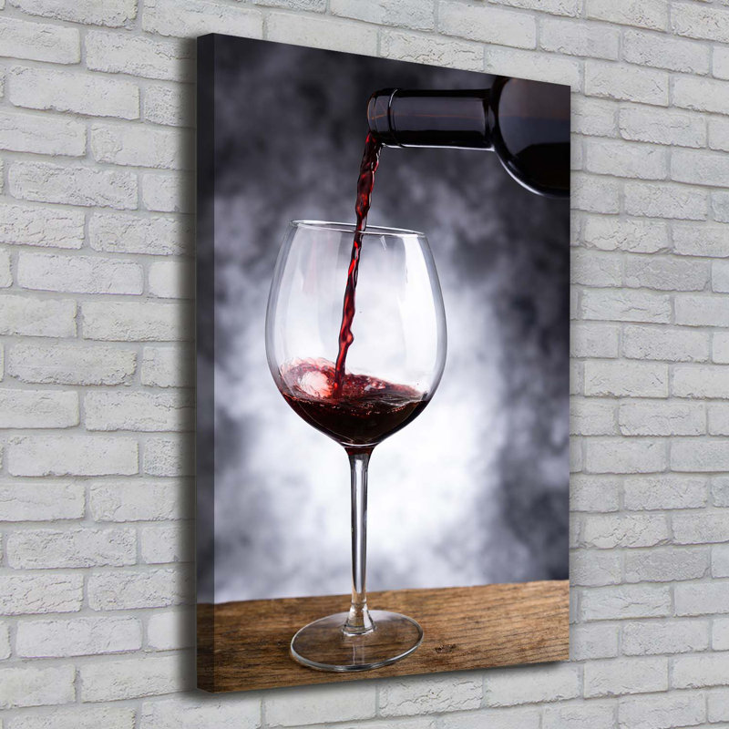 Red Wine - Wrapped Canvas Print