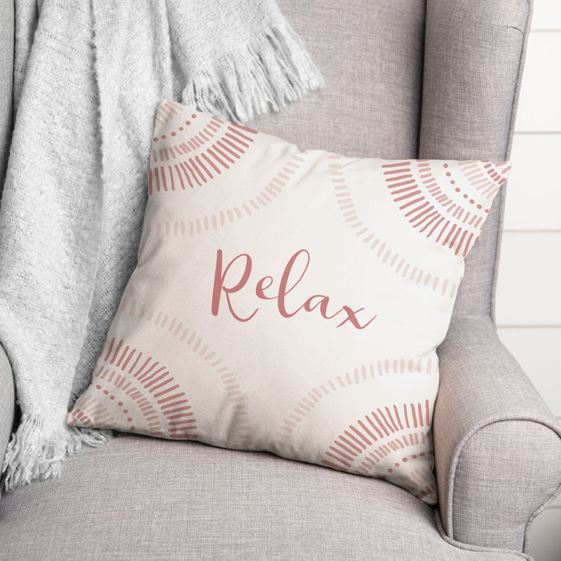 Housse et insert de coussin pour l'extérieur Relax Arch 7, 20 po x 20 po, Rose