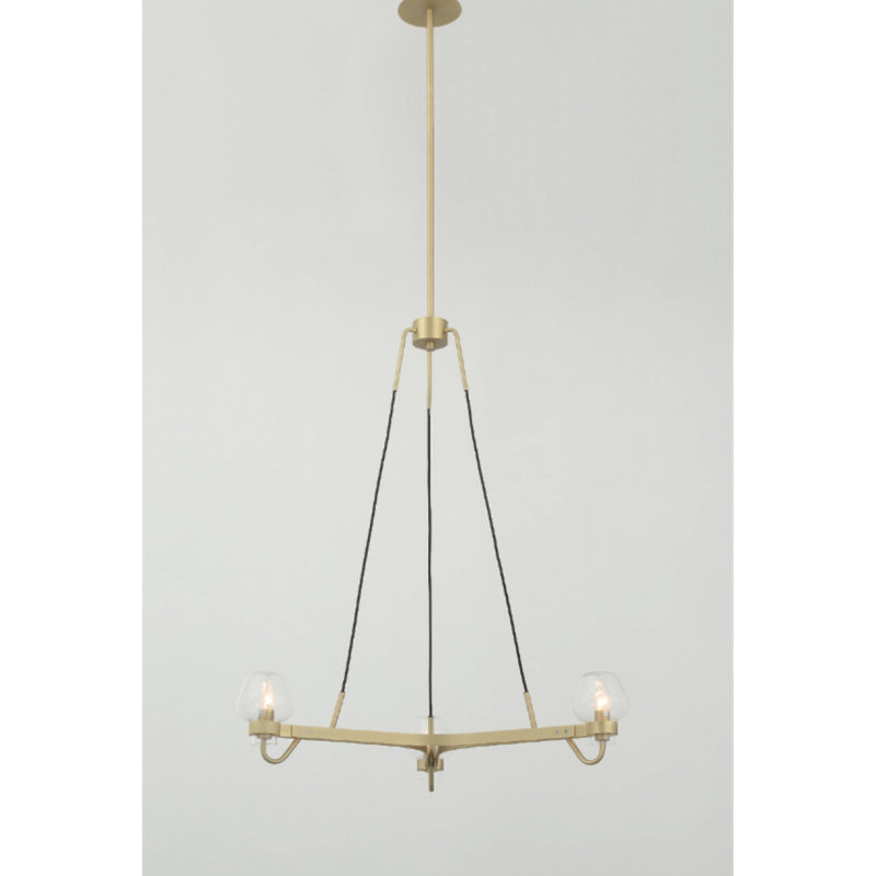 Lustre en forme de boule de lumière sculptée en forme de bougie Keneth, 50” Length x 50” Width x 90” Height, Vert