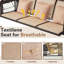 Balancelle de patio pour 3 personnes avec porte-gobelet, coussin, auvent réglable, dossier-471258295