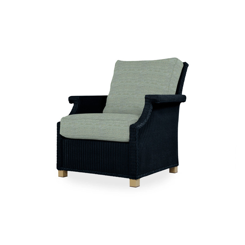 Hamptons Outdoor Lounge Chair, Cottage Pepper, Ebony