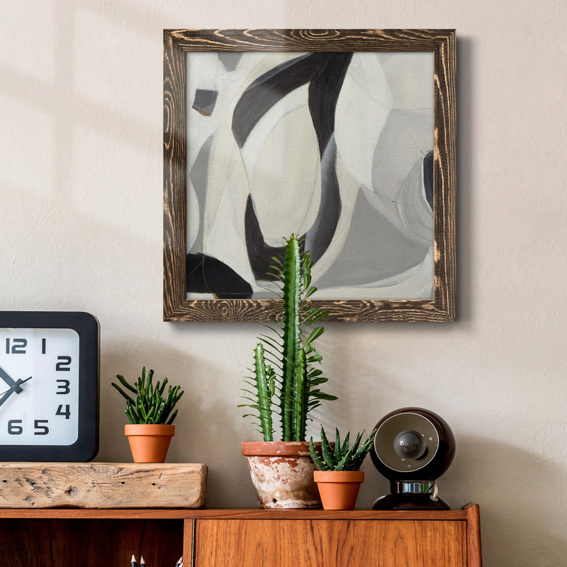La toile encadrée de qualité supérieure - prête à être accrochée, H 17 po x l 17 po x P 1,5 po, Cadre noyer