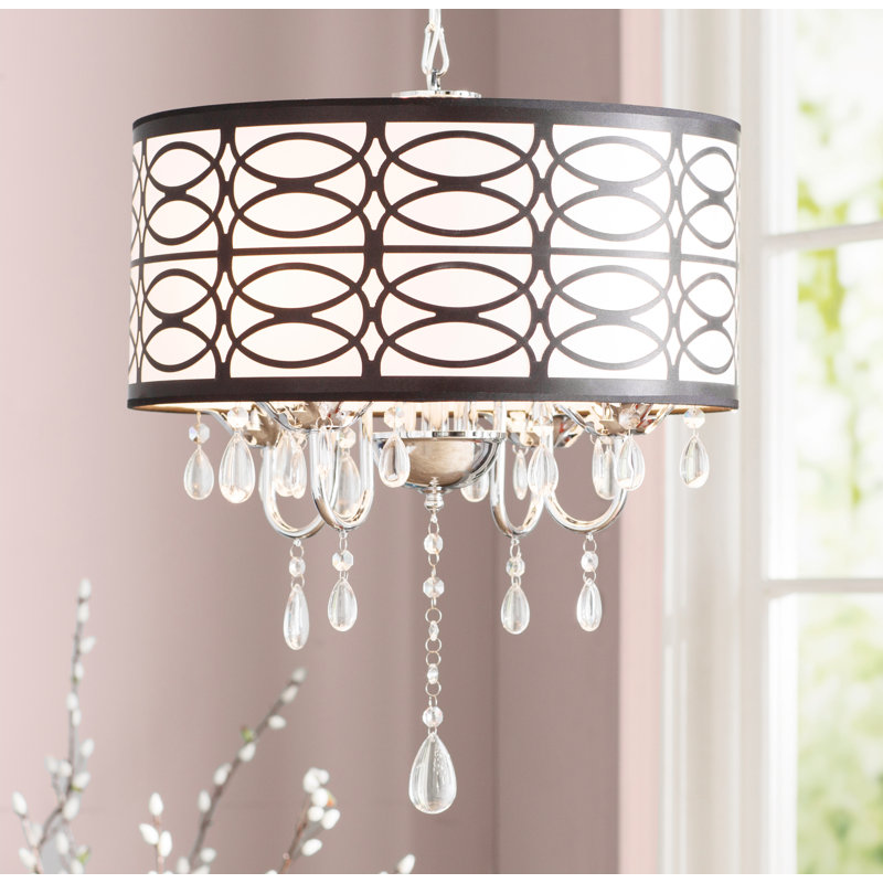 Lustre tambour 4 lumières Delyth