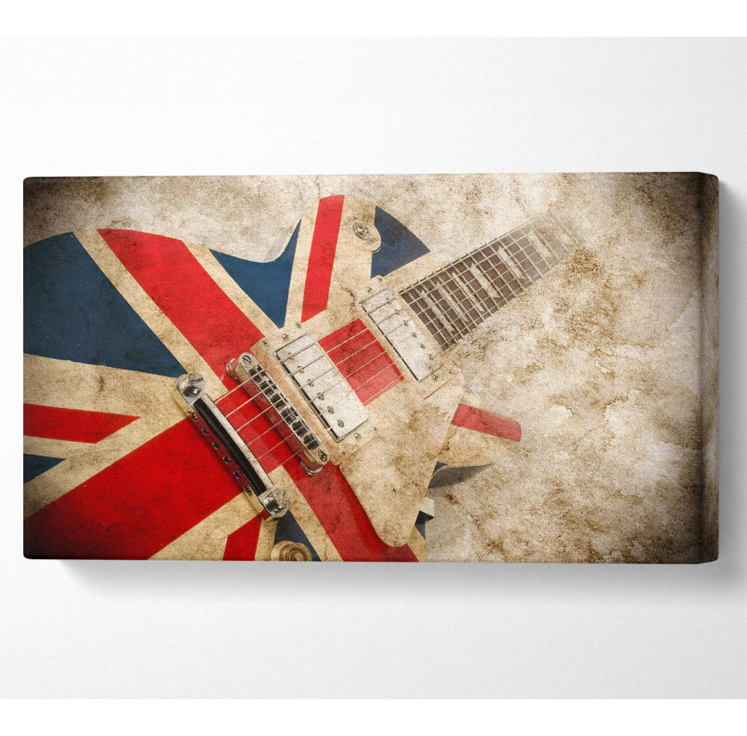 Britische Retro-Gitarre 1 - Druck