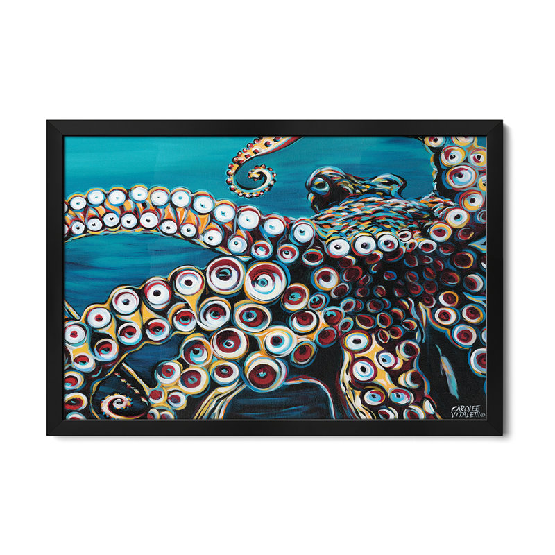 «Wild Octopus I» par Carolee Vitaletti, H 16 po x l 24 po