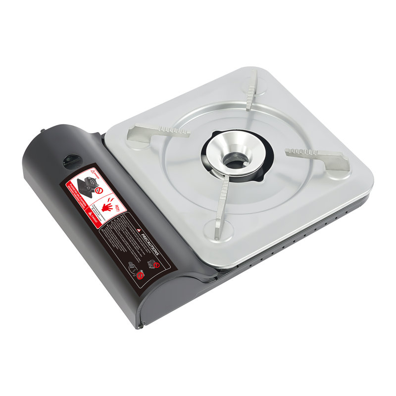 13.1X10.6X3.2” Camping Stove With Portable Case, Black