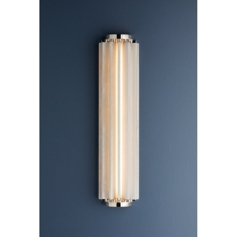 Hillside 1 Light Wall Sconce, Polished Nickel