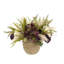 Fall Arrangement with Hydrangeas and Wheat in Rope Pot-961910310
