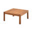 Ensemble de canapé modulaire d'extérieur en bois d'acacia 4 pièces avec table basse