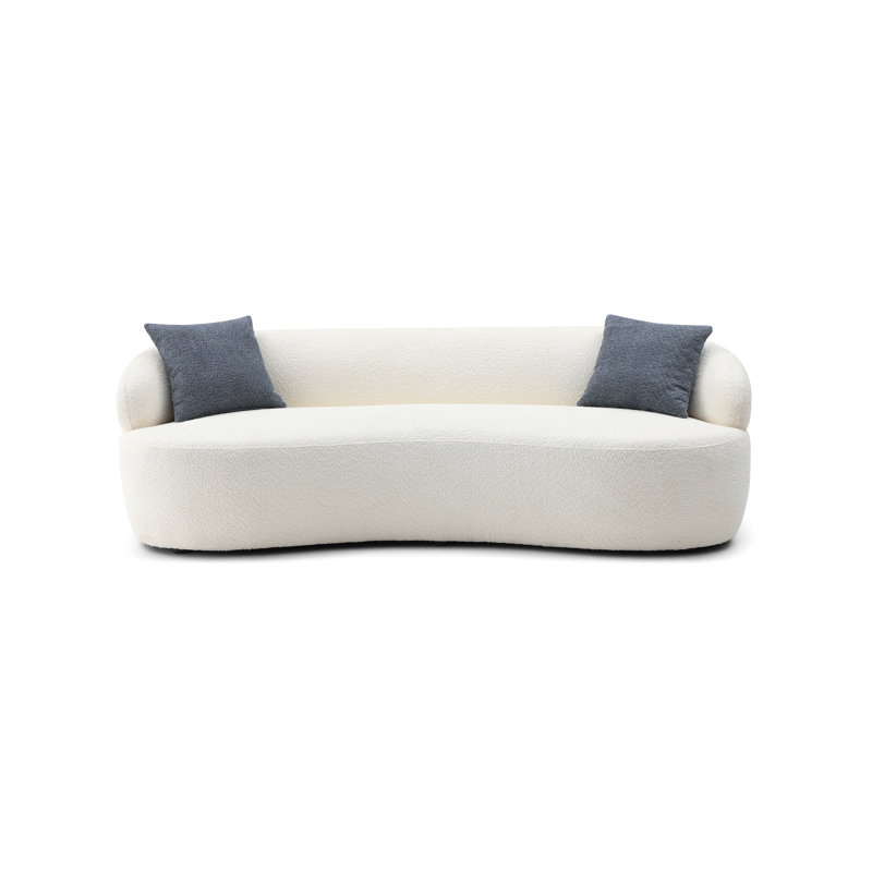 Canapé courbé de style Mid-Century, canapé 3 places Cloud