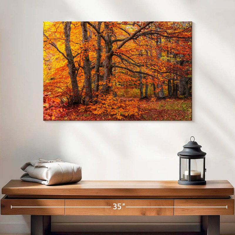 Les bois d'Alvord en automne, H 16 po x l 24 po