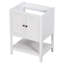 Base de meuble-lavabo 24 po seulement, structure en bois massif, armoire de rangement avec portes et tablette ouverte-101825133