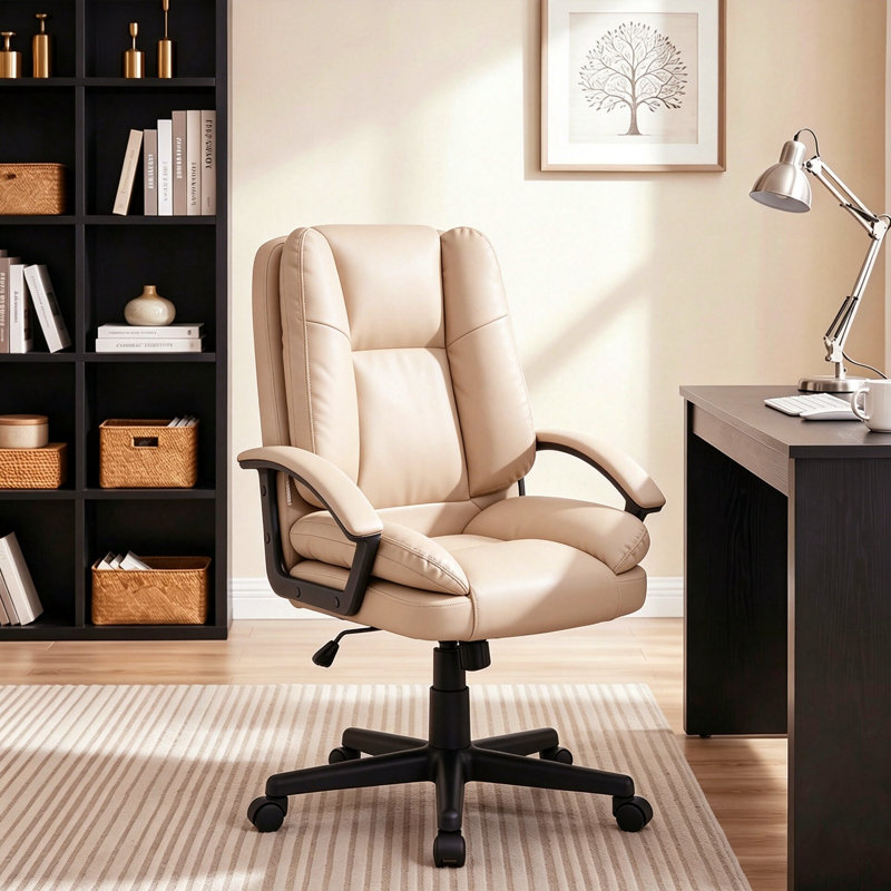 Rebrilliant Office Chair, Beige