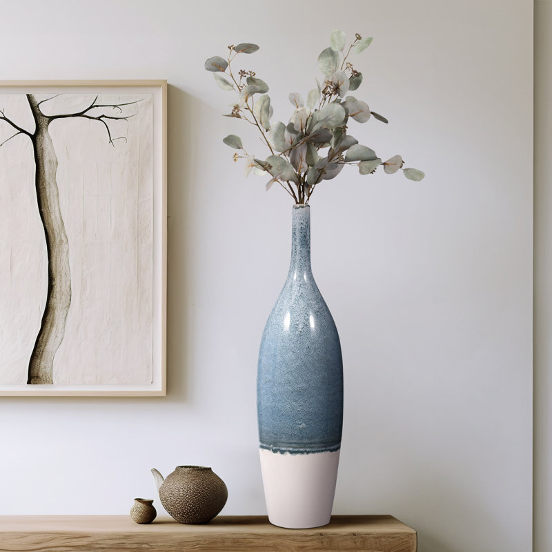 Vase à fleurs Romilly, H 27 po x l 8 po x P 8 po