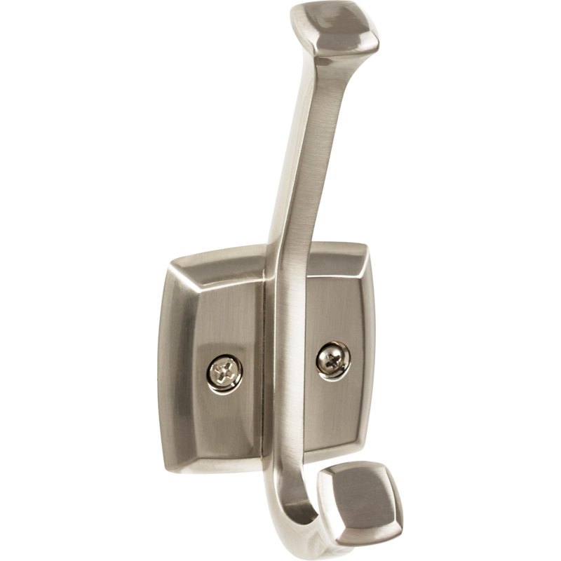 Juliet 4 3/4 Inch Wall Hooks, Brushed Satin Nickel