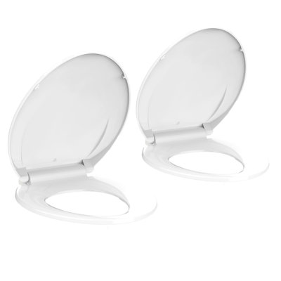 Siège de toilette 19 pouces blanc 19 po
