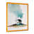 Toile avec cadre photo doré