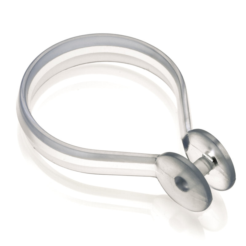 Plastic Shower Curtain Hook, Clear