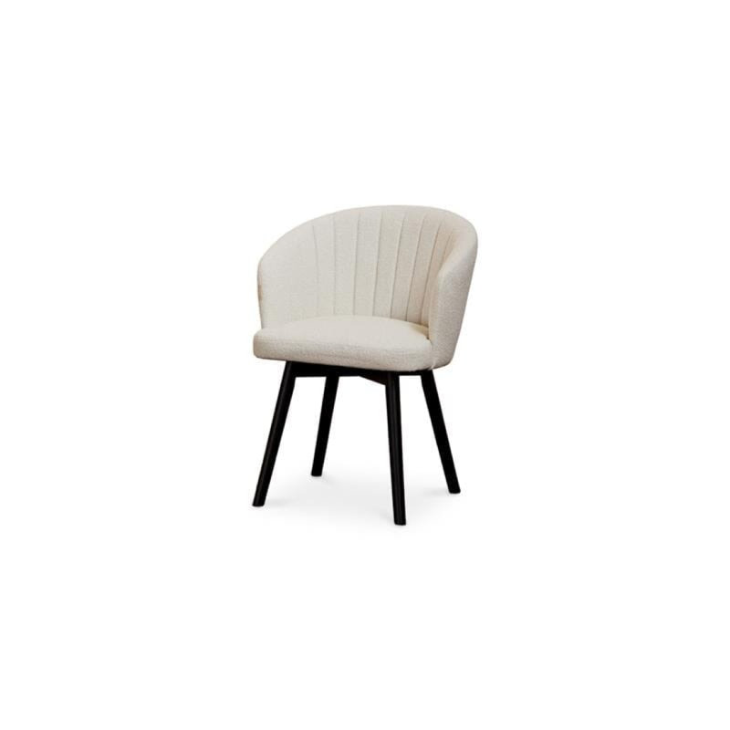 53 H Upholstered Dining Chair, Light Beige