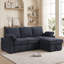 Canapé modulaire rembourré en chenille réversible de 91,5 po Latitude Run®-1110405314