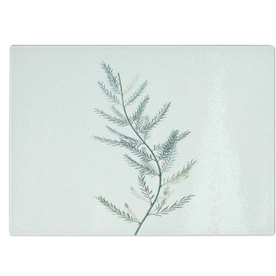 Tempered Glass Flowers Chopping Board