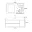 Light luxury Log style vanitie bathroom cabinet