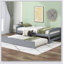 Lit plateforme avec lit gigogne-1809624178