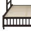 Lit superposé en bois avec 6 tiroirs, tablettes flexibles et lit à roulettes-1870724269
