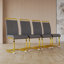 Chaises de salle à manger modernes, chaise d'appoint rembourrée en similicuir à haut dossier en polyuréthane-94574875-94574879