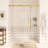 Frameless Single Sliding Shower Door With Tempered Glass-116838520
