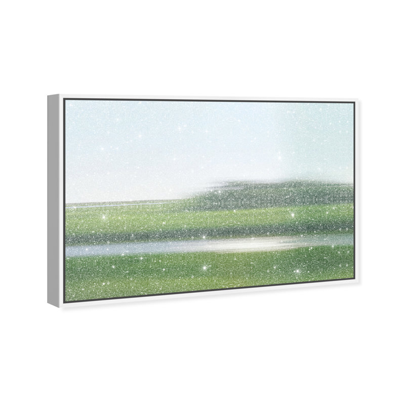 Velocity Meadow II Print by Oliver Gal, 37"H x 55"W, White Floater Frame