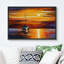 Océan côtier au coucher du soleil, impressions sur toile pour décor de chambre à coucher de salon M16-104074821-104074824