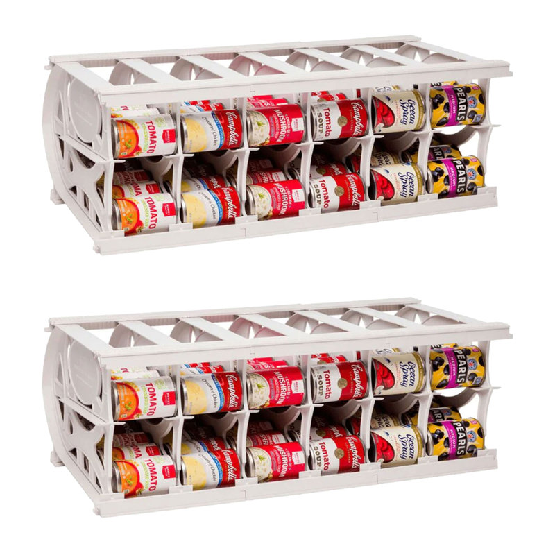 Shelf Reliance Cansolidator 60 Can Canned Food & Soda Storage, (2 Pack), 30" W, 16.5" D