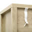 Buffet 55 po cannelé avec rangement, armoire de rangement Farmhouse 4 portes, buffet avec tablettes réglables-957069493