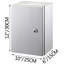 Boîtier en acier inoxydable NEMA, acier 12 x 10 x 6 po NEMA 4X