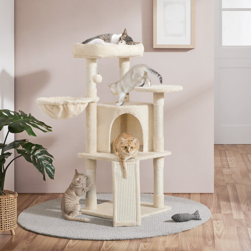 Zermatt 106cm H Cat Tree, Beige