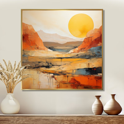 «Bold Landscape Canyon Desert VII», art sur toile Canyon