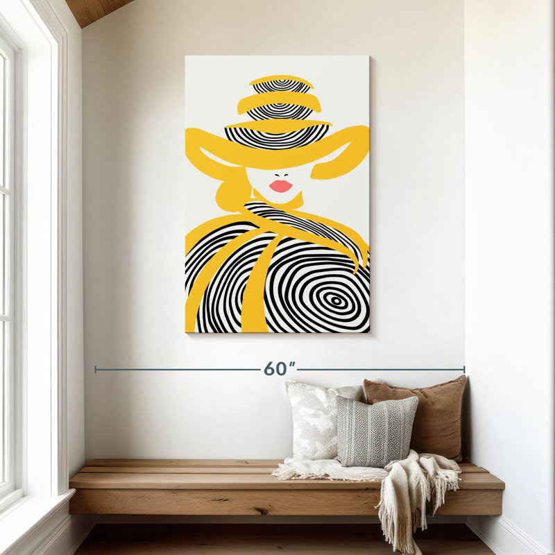 Shuttleworth Chic Yellow Lady, 45" H x 30" W