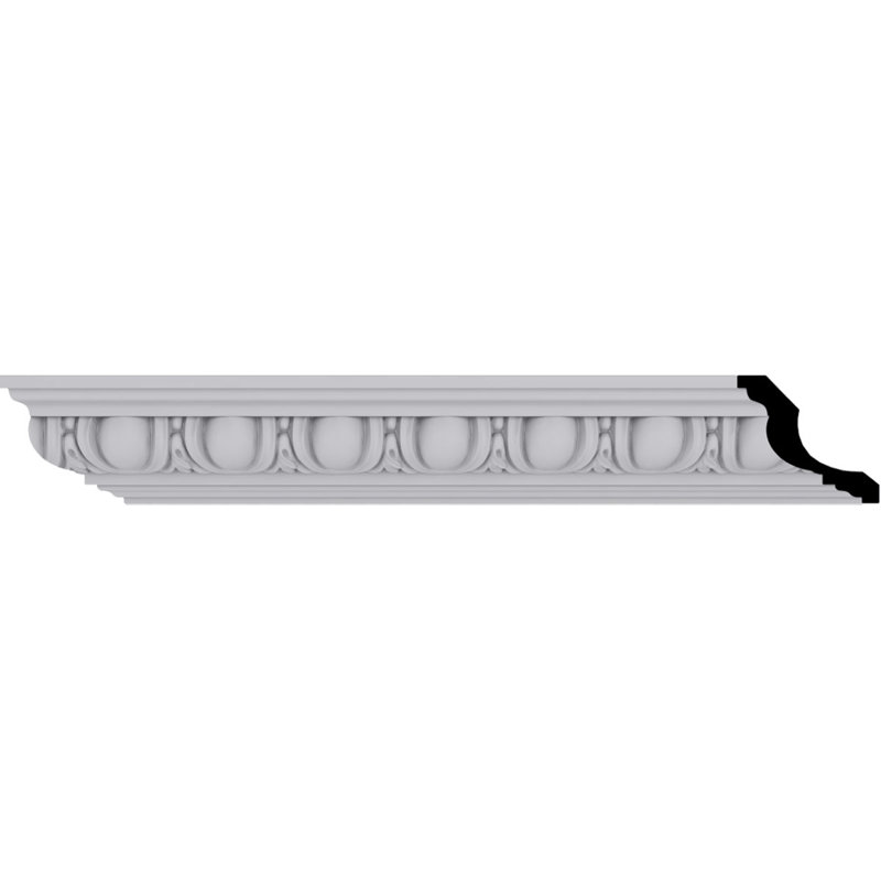 Primed Polyurethane Egg & Dart Crown Moulding 94.5"