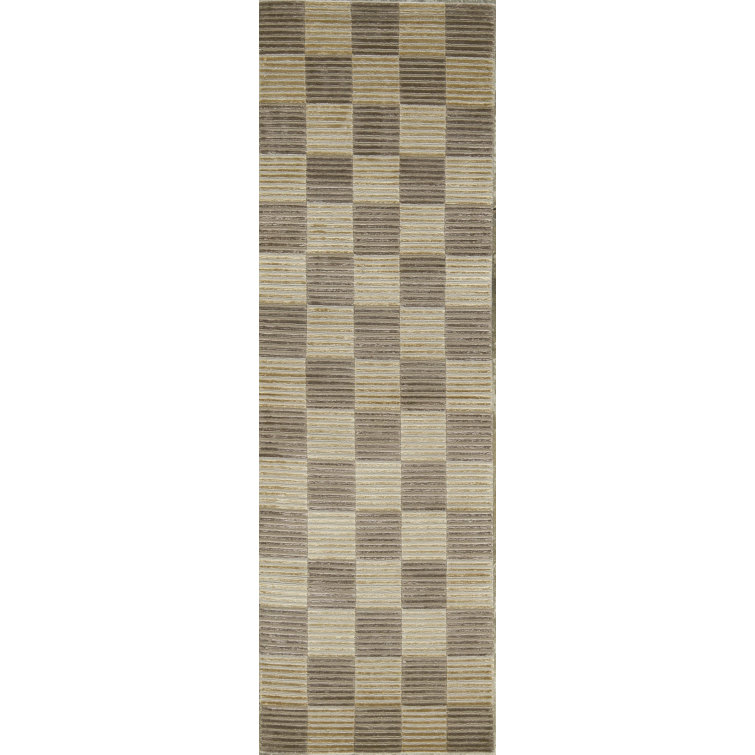 Hand-Knotted High-Quality Camel Area Rug