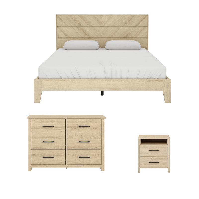 Ensemble de chambre à coucher 3 pièces Allysyn